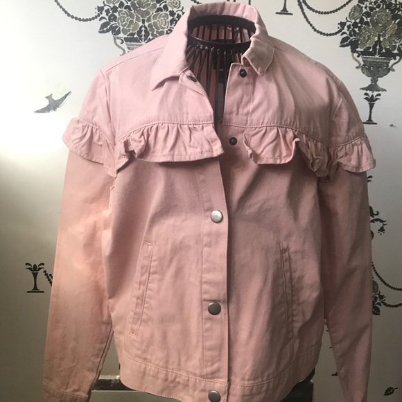 pink denim jacket primark